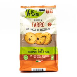 Biscotti di Farro con Gocce di Cioccolato BioVegando 250G