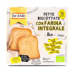 Fette Biscottate con Farina Integrale Fior di Loto 300G