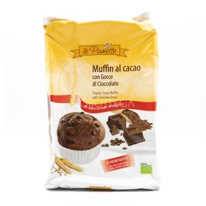 Muffin al Cacao con Gocce di Cioccolato le Piumette 252G