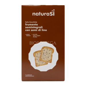 Fette Biscottate di Frumento Semintegrali con Semi di Lino NaturaSì 400G