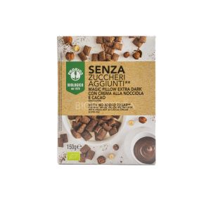 Magic Pillow Extra Dark con Crema alla Nocciola e Cacao Senza Zuccheri Aggiunti Probios 150G